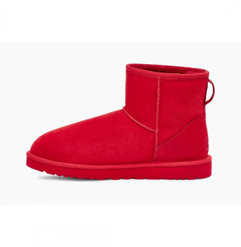 UGG Klasické Mini Čižmy Z Ovčej Kože Panske Červené | SK-981NSMAUL