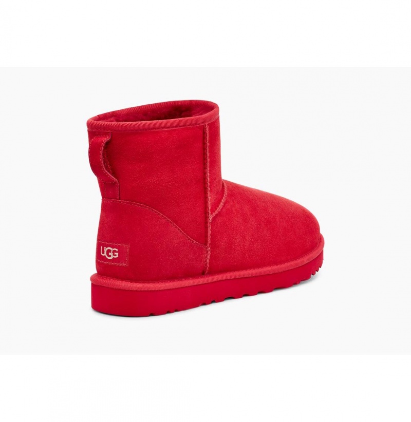 UGG Klasické Mini Čižmy Z Ovčej Kože Panske Červené | SK-981NSMAUL