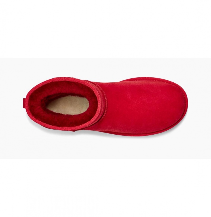UGG Klasické Mini Čižmy Z Ovčej Kože Panske Červené | SK-981NSMAUL