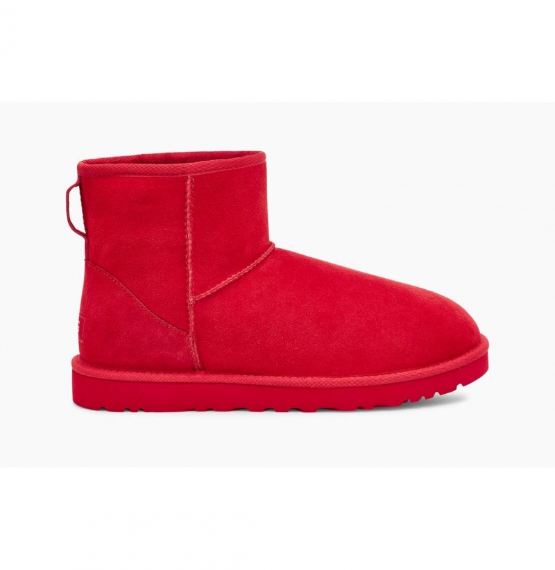 UGG Klasické Mini Čižmy Z Ovčej Kože Panske Červené | SK-981NSMAUL
