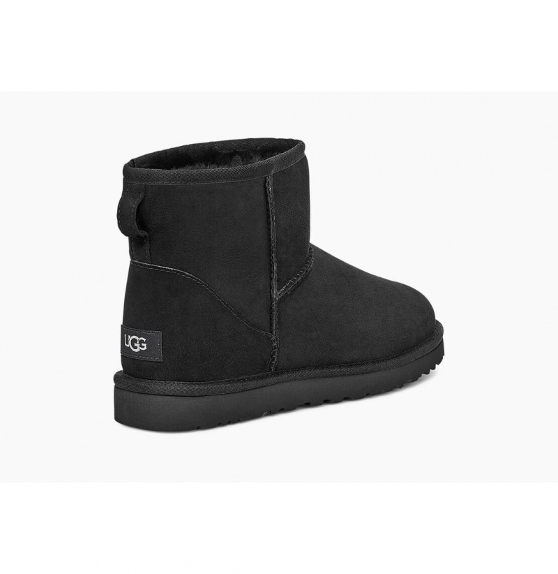 UGG Klasické Mini Čižmy Z Ovčej Kože Panske Čierne | SK-589KFOIYA