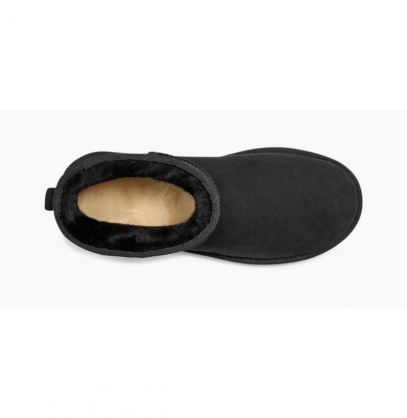 UGG Klasické Mini Čižmy Z Ovčej Kože Panske Čierne | SK-589KFOIYA