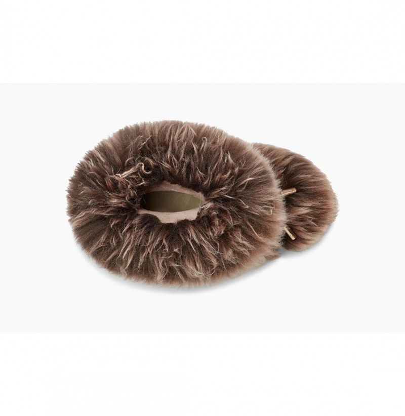 UGG Klasické Posh Mini Fur Čižmy Z Ovčej Kože Damske Marhule | SK-453MLBWEQ
