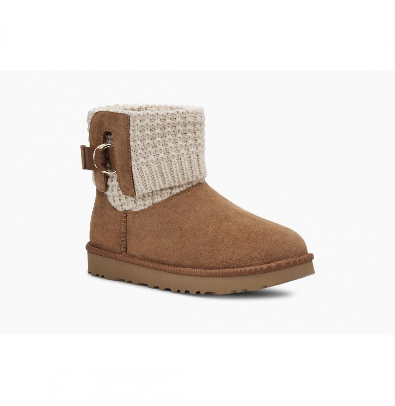 UGG Klasické Solene Mini Clenkove Topanky Damske Hnede | SK-518WBKPAI