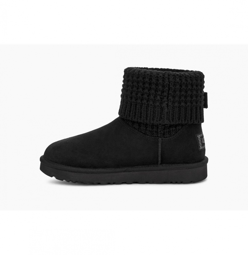 UGG Klasické Solene Mini Clenkove Topanky Damske Čierne | SK-905BECTMA