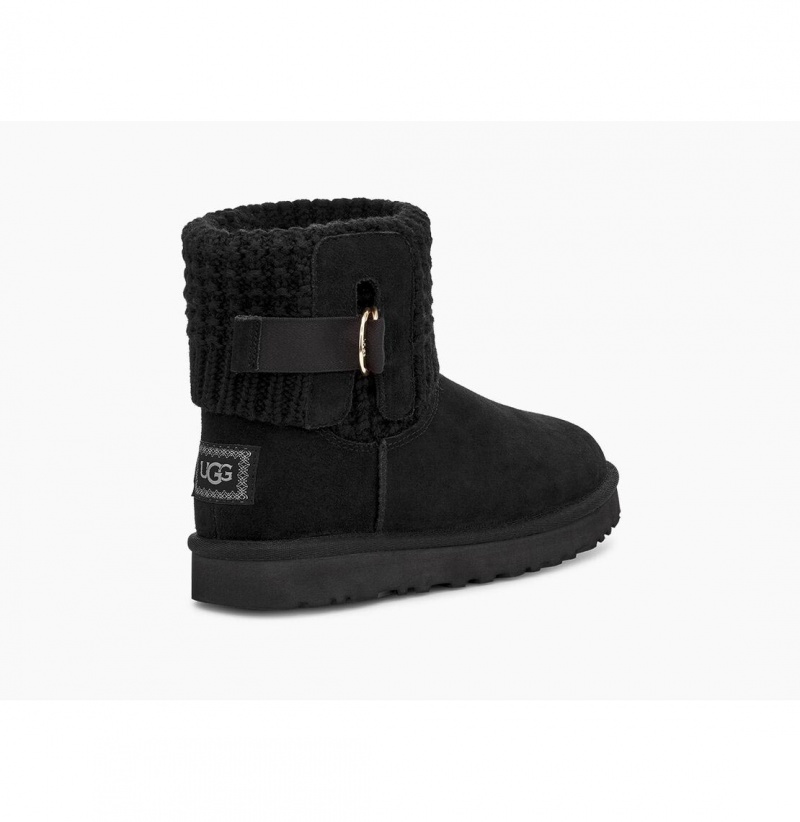 UGG Klasické Solene Mini Clenkove Topanky Damske Čierne | SK-905BECTMA