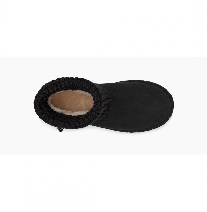 UGG Klasické Solene Mini Clenkove Topanky Damske Čierne | SK-905BECTMA
