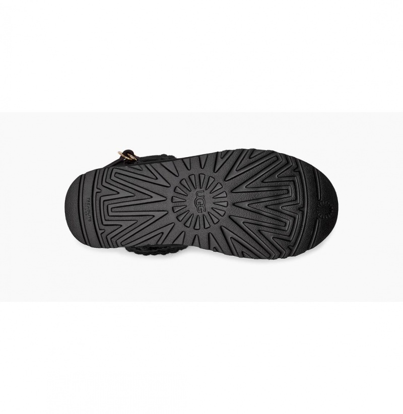 UGG Klasické Solene Mini Clenkove Topanky Damske Čierne | SK-905BECTMA