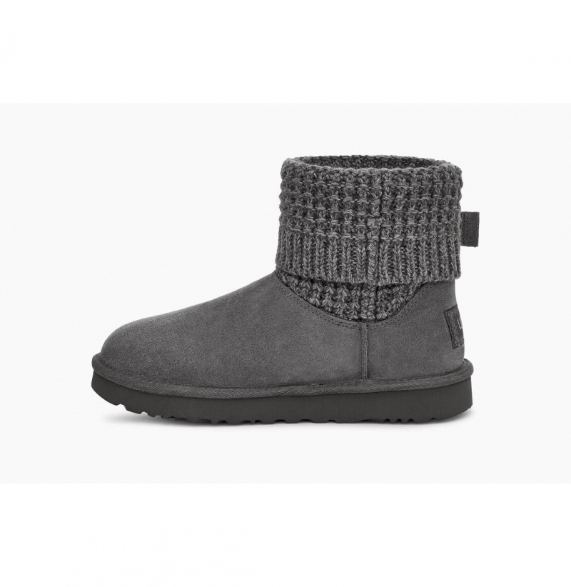 UGG Klasické Solene Mini Clenkove Topanky Damske Tmavo Siva | SK-379PEZOHU