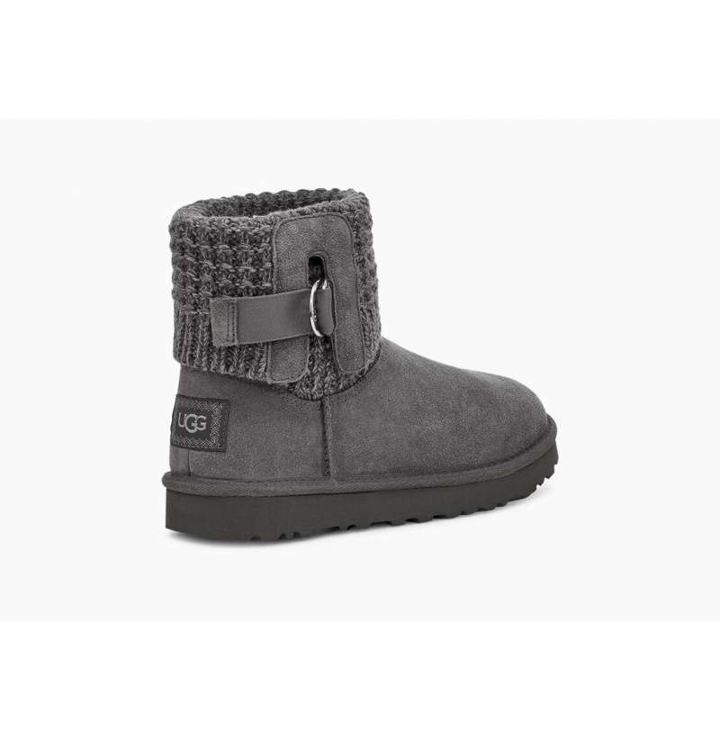UGG Klasické Solene Mini Clenkove Topanky Damske Tmavo Siva | SK-379PEZOHU