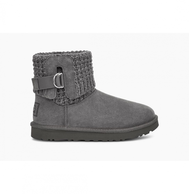 UGG Klasické Solene Mini Clenkove Topanky Damske Tmavo Siva | SK-379PEZOHU