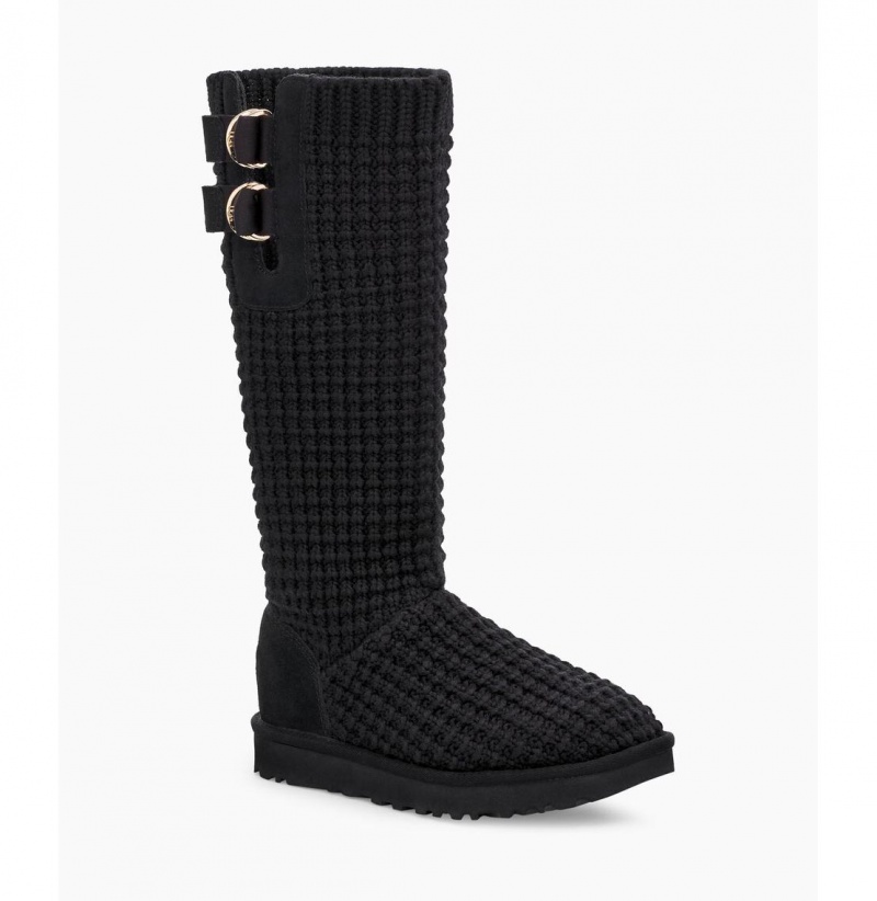 UGG Klasické Solene Vysoke Cizmy Damske Čierne | SK-759MFLQRG
