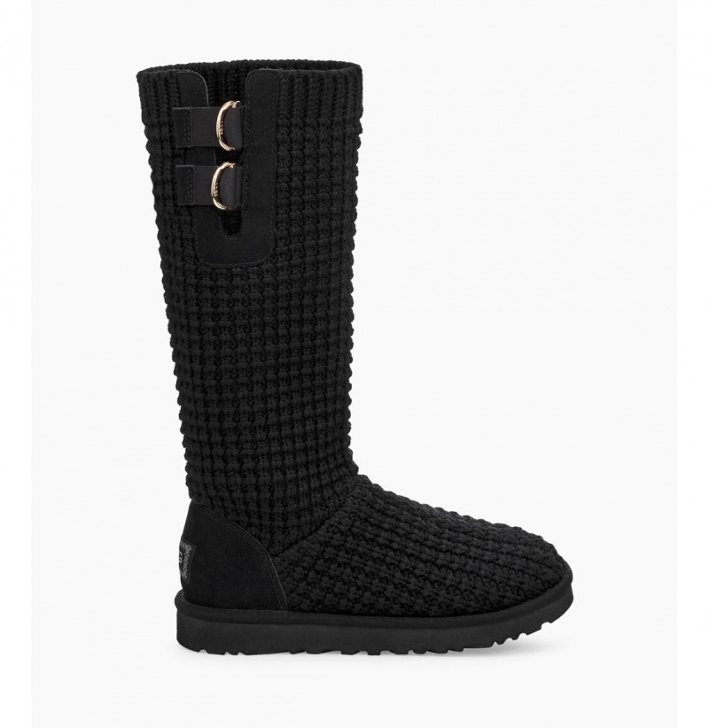 UGG Klasické Solene Vysoke Cizmy Damske Čierne | SK-759MFLQRG