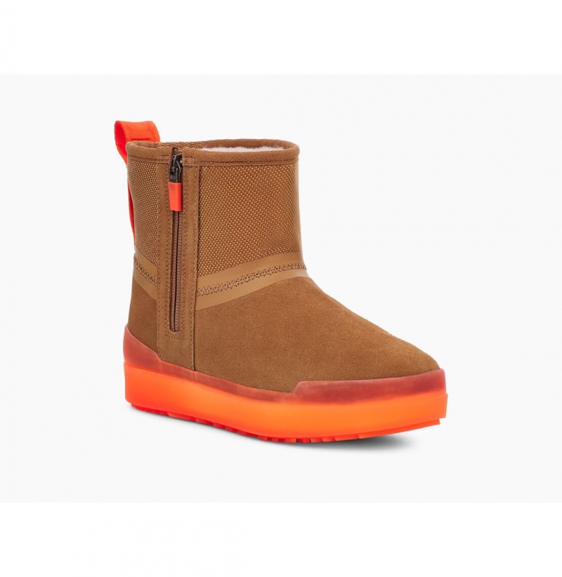 UGG Klasické Tech Mini Clenkove Topanky Damske Hnede | SK-672VJDZSQ