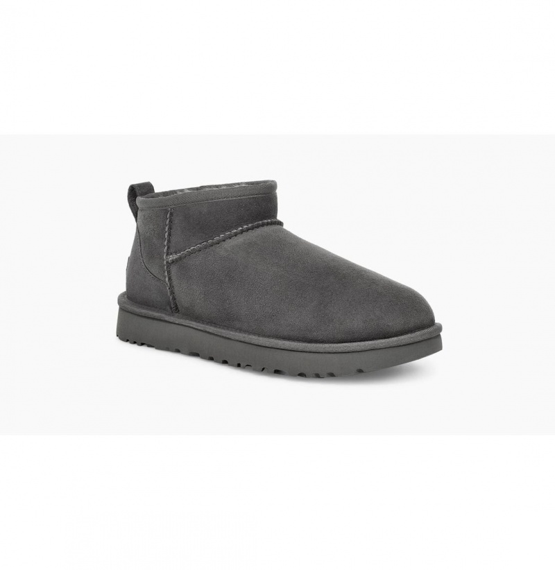 UGG Klasické Ultra Mini Čižmy Z Ovčej Kože Damske Siva | SK-036EWKQUX