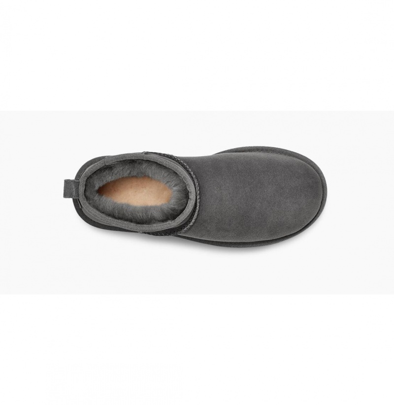 UGG Klasické Ultra Mini Čižmy Z Ovčej Kože Damske Siva | SK-036EWKQUX