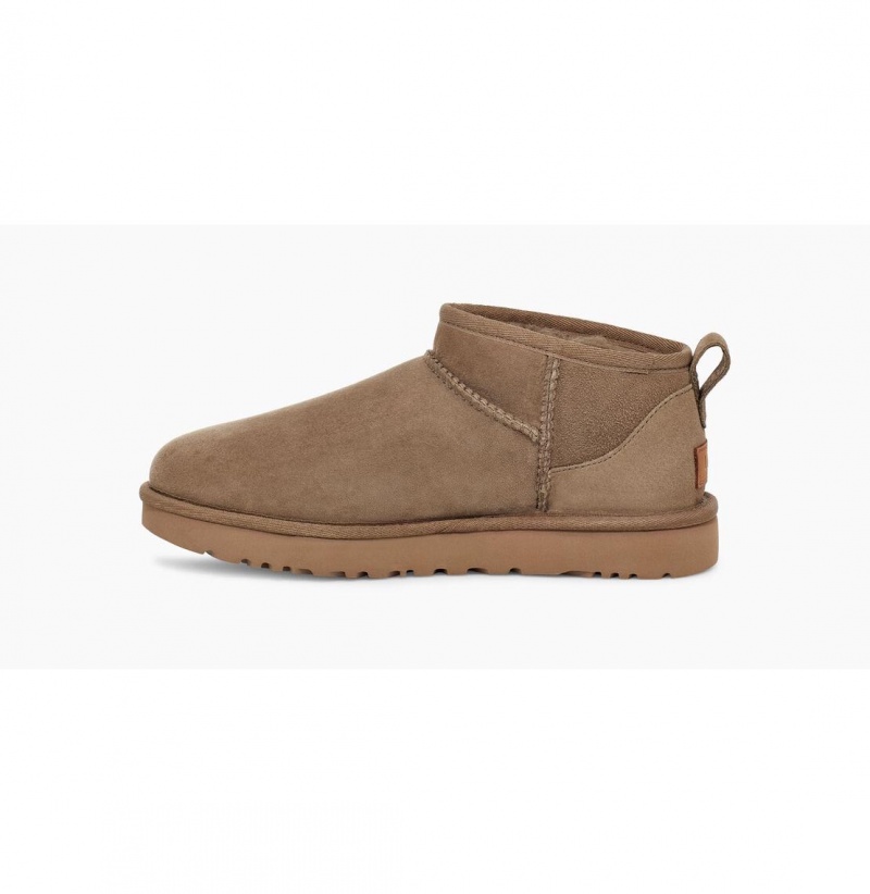 UGG Klasické Ultra Mini Čižmy Z Ovčej Kože Damske Svetlo Hnede | SK-689KXTVSZ