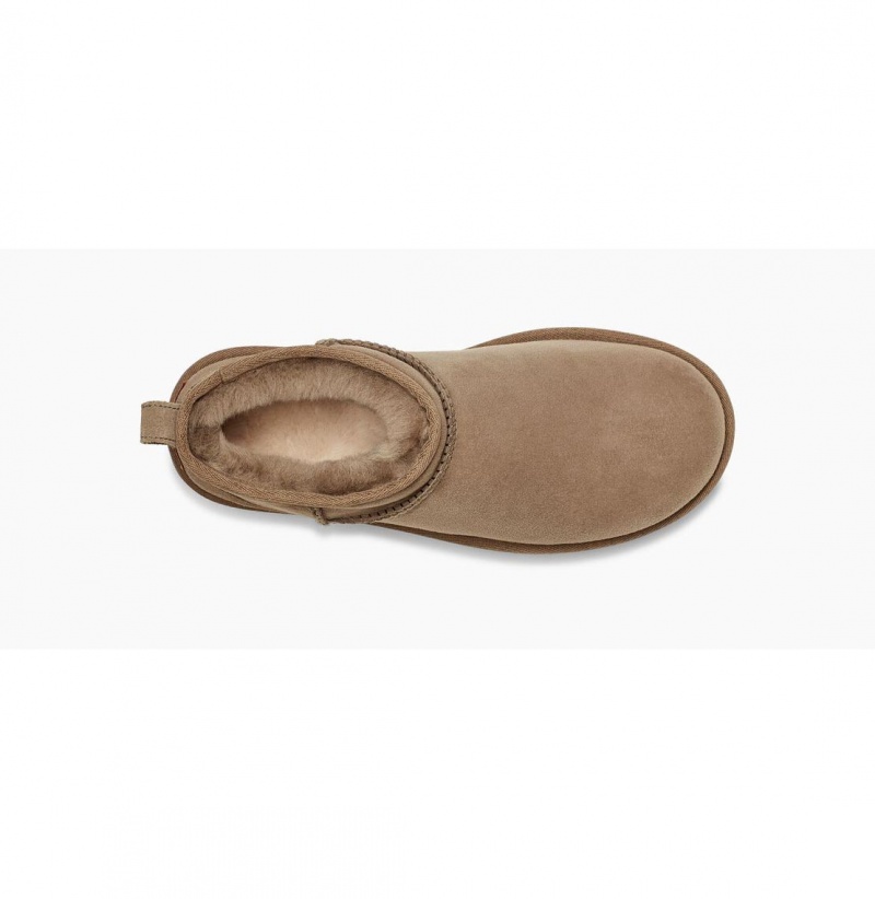 UGG Klasické Ultra Mini Čižmy Z Ovčej Kože Damske Svetlo Hnede | SK-689KXTVSZ