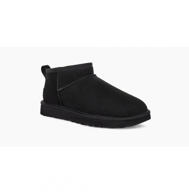 UGG Klasické Ultra Mini Čižmy Z Ovčej Kože Damske Čierne | SK-528JTOQWI