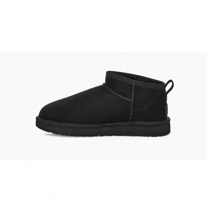 UGG Klasické Ultra Mini Čižmy Z Ovčej Kože Damske Čierne | SK-528JTOQWI