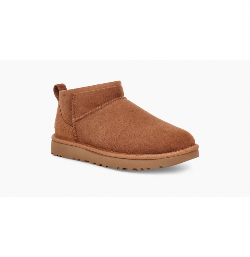 UGG Klasické Ultra Mini Čižmy Z Ovčej Kože Damske Hnede | SK-462DWBZXJ