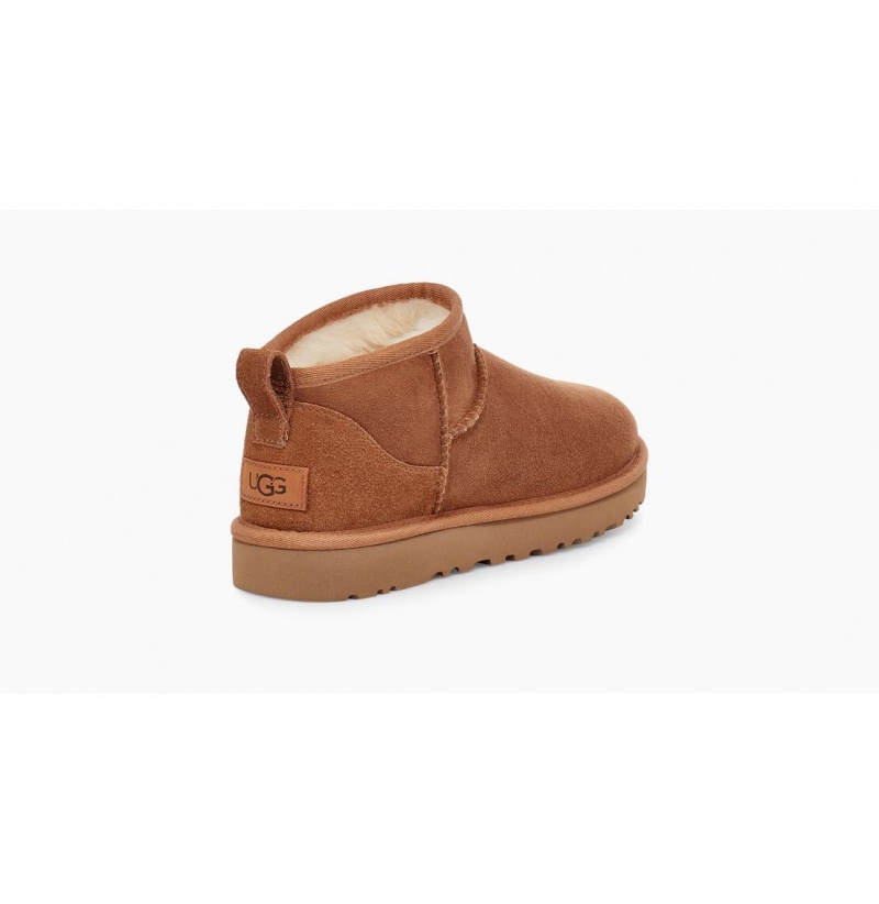 UGG Klasické Ultra Mini Čižmy Z Ovčej Kože Damske Hnede | SK-462DWBZXJ