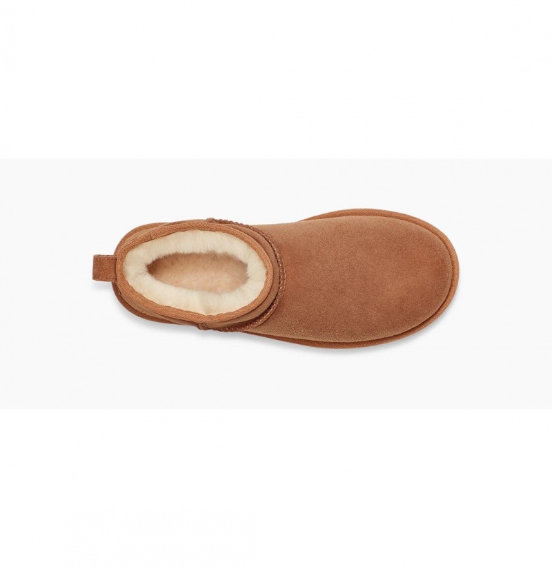 UGG Klasické Ultra Mini Čižmy Z Ovčej Kože Damske Hnede | SK-462DWBZXJ