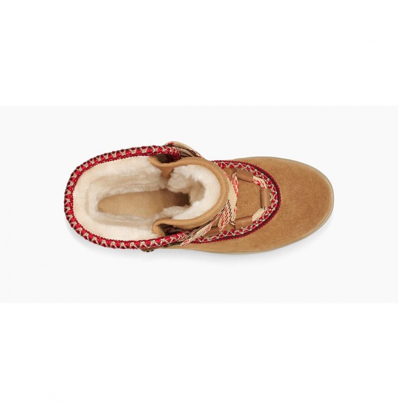 UGG Klasické Weather Hiker Hi Snehule Damske Hnede | SK-894PVUQLT