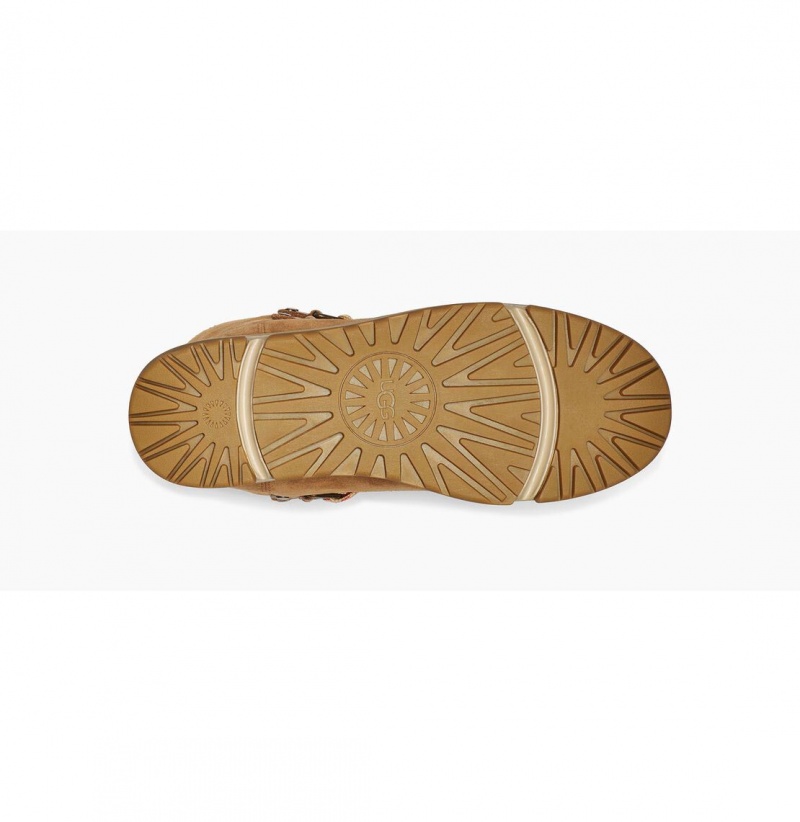 UGG Klasické Weather Hiker Hi Snehule Damske Hnede | SK-894PVUQLT
