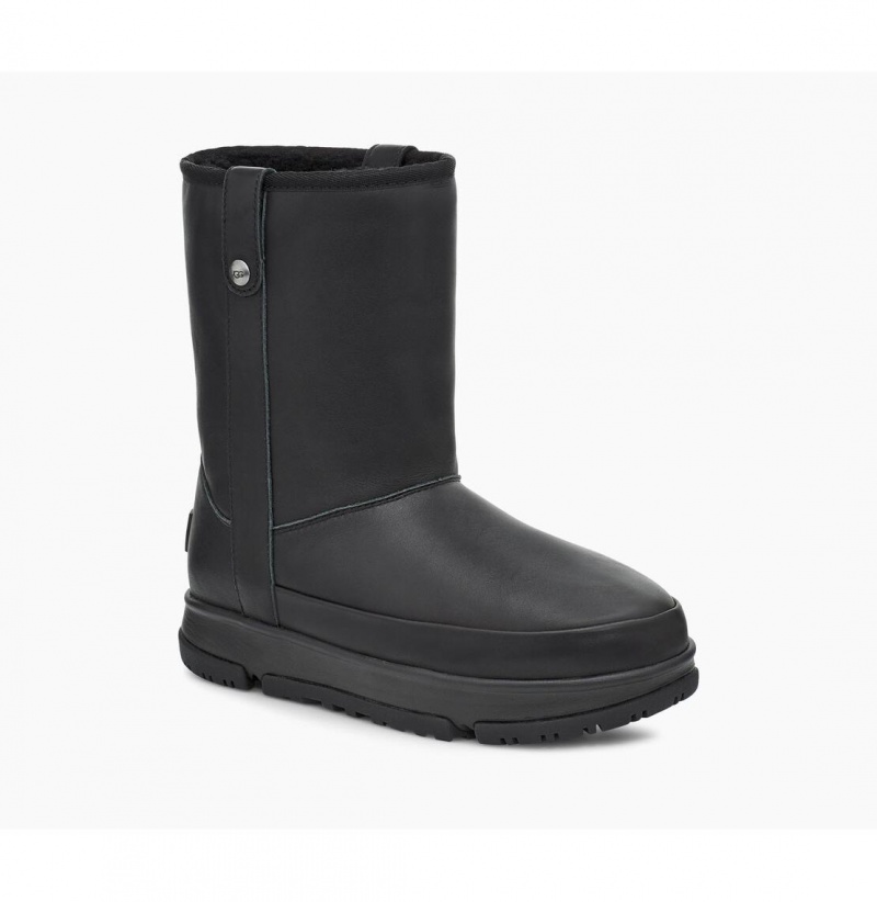 UGG Klasické Weather Kratke Nepremokavé Topánky Damske Čierne | SK-236ZQUJKT
