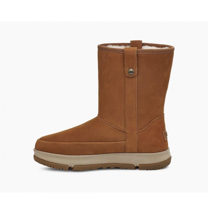 UGG Klasické Weather Kratke Nepremokavé Topánky Damske Hnede | SK-635OIFSTC