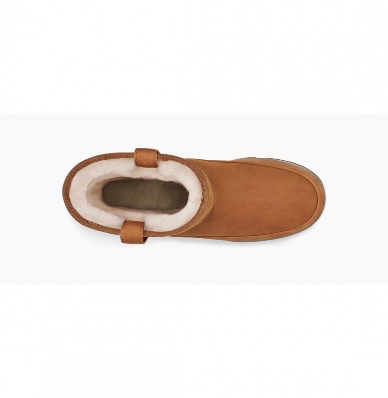 UGG Klasické Weather Kratke Nepremokavé Topánky Damske Hnede | SK-635OIFSTC