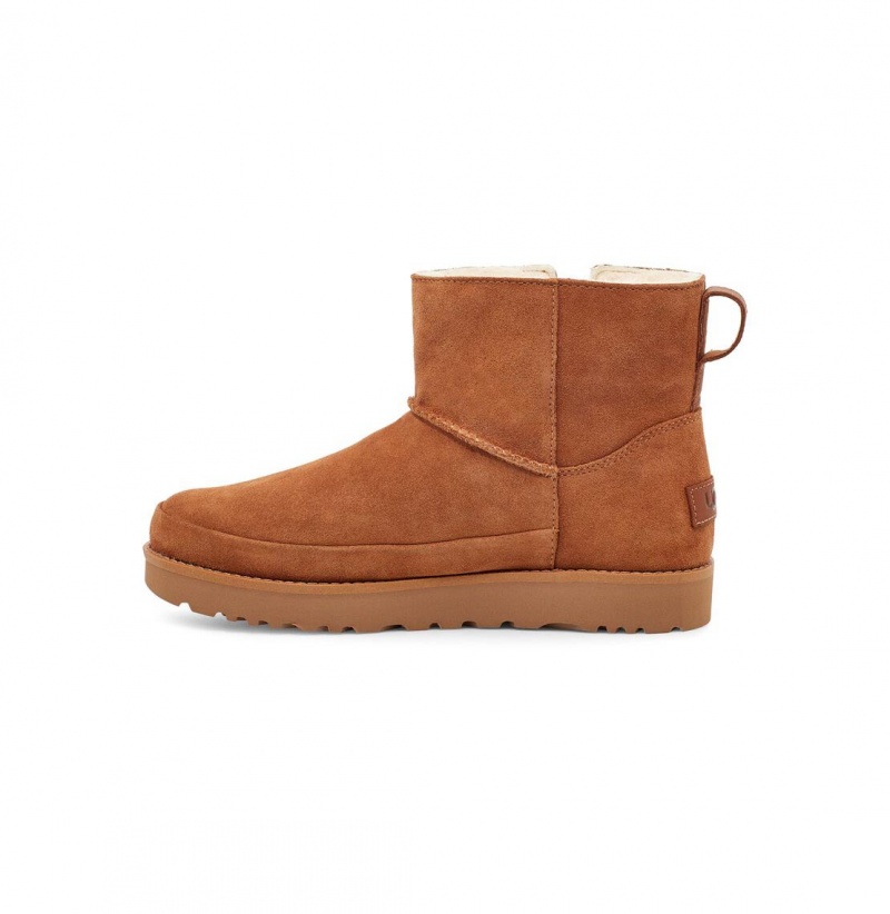 UGG Klasické Zip Mini Clenkove Topanky Damske Hnede | SK-926MPGZRO