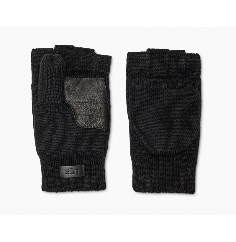 UGG Knit Flip Mitten Rukavice Panske Čierne | SK-465RJGAYF