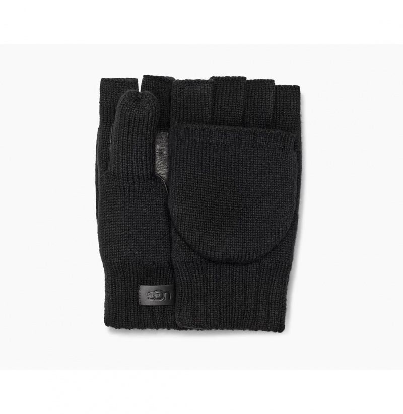 UGG Knit Flip Mitten Rukavice Panske Čierne | SK-465RJGAYF