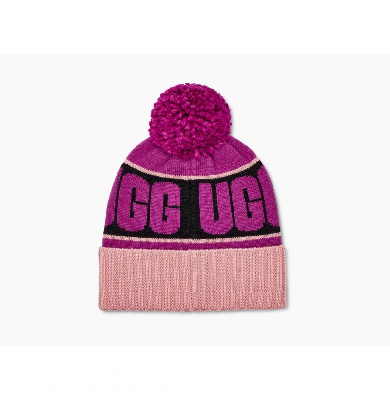 UGG Knit Logo Stadium Ciapka Damske Viacfarebný | SK-284ZGXKFD