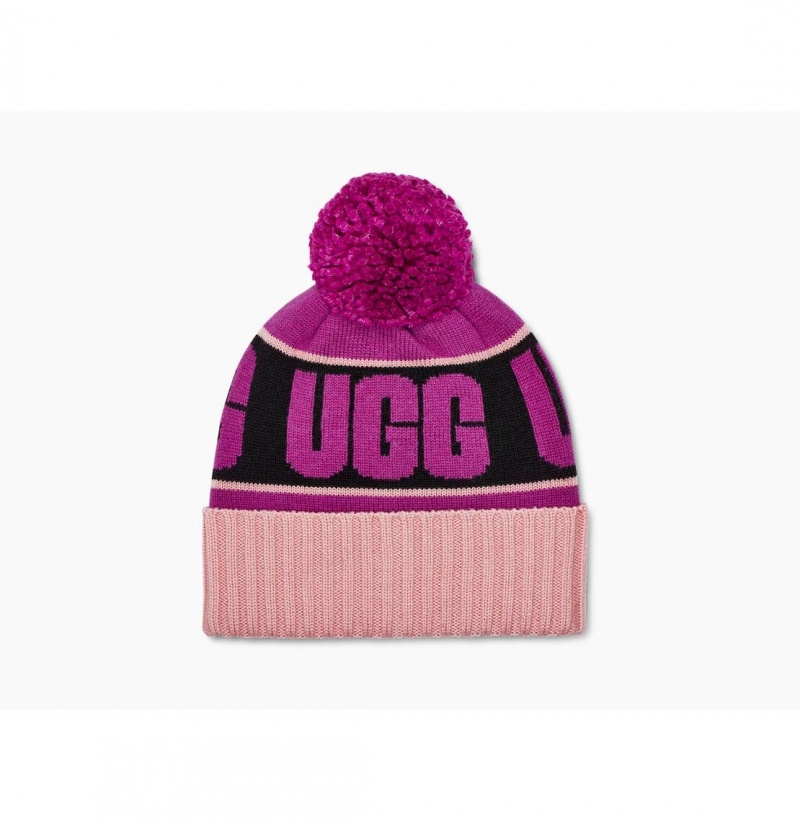 UGG Knit Logo Stadium Ciapka Damske Viacfarebný | SK-284ZGXKFD
