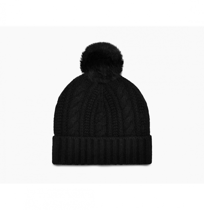 UGG Kory Cable Knit Pom Klobuky Damske Čierne | SK-650PDTLUG