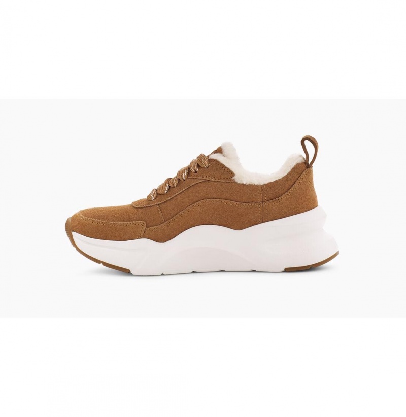 UGG LA Glide Heritage Tenisky Damske Hnede | SK-763KVZIDO