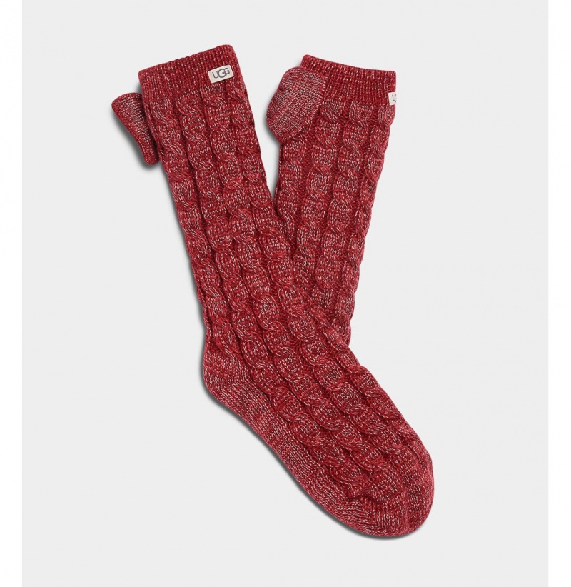 UGG Laila Bow Fleece Podsite Ponozky Damske Strieborne | SK-239XWMIJD