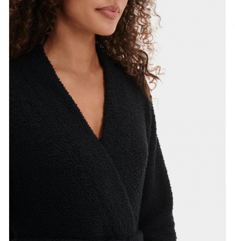 UGG Lenny Knit Župan Damske Čierne | SK-523KCQBRD