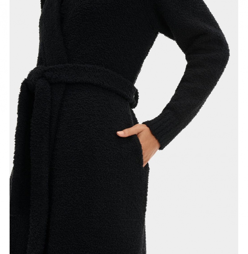 UGG Lenny Knit Župan Damske Čierne | SK-523KCQBRD