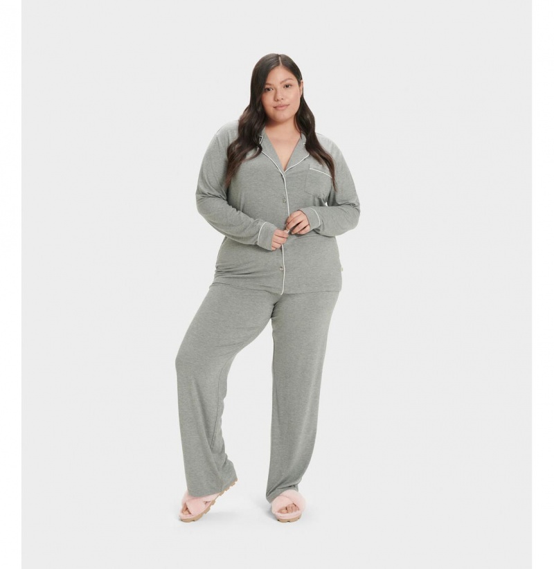 UGG Lenon Pajama Set Župan Damske Siva | SK-325TGEZYB