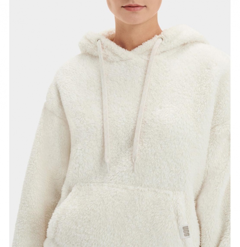 UGG Loyra Sherpa Mikina s Kapucnou Damske Krém | SK-809BQEJIY