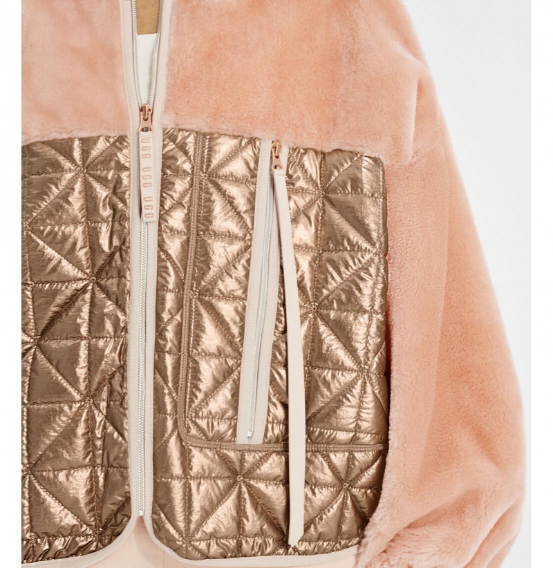 UGG Marlene Prešívané Metallic Bundy Damske Ruzove Ruzove Zlate | SK-561IKBQPM