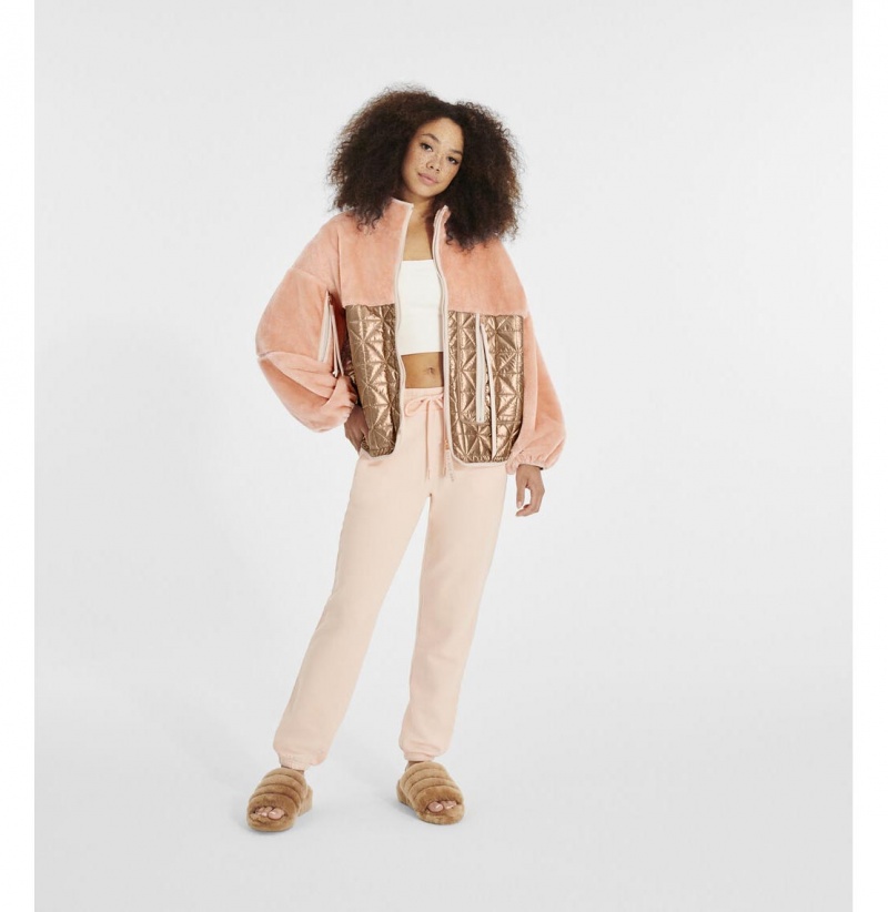 UGG Marlene Prešívané Metallic Bundy Damske Ruzove Ruzove Zlate | SK-561IKBQPM