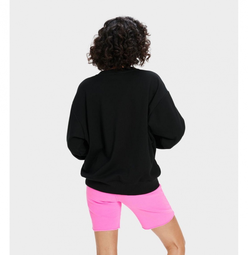 UGG Meghan Crewneck Mikina Damske Čierne | SK-317EKWLMQ