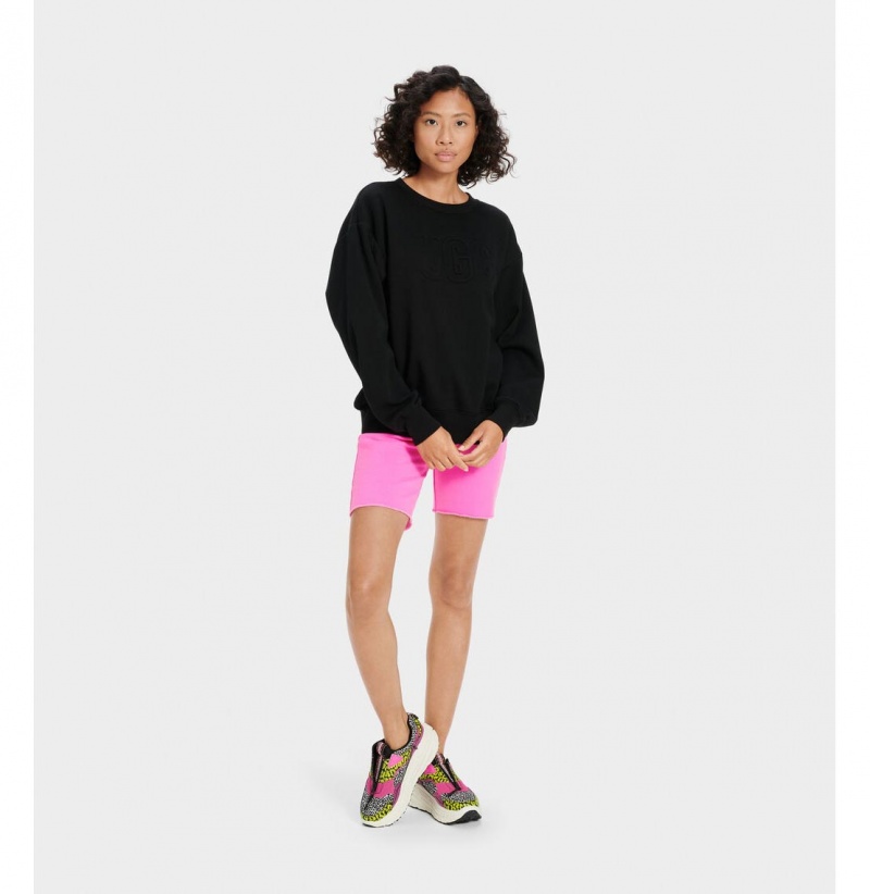 UGG Meghan Crewneck Mikina Damske Čierne | SK-317EKWLMQ