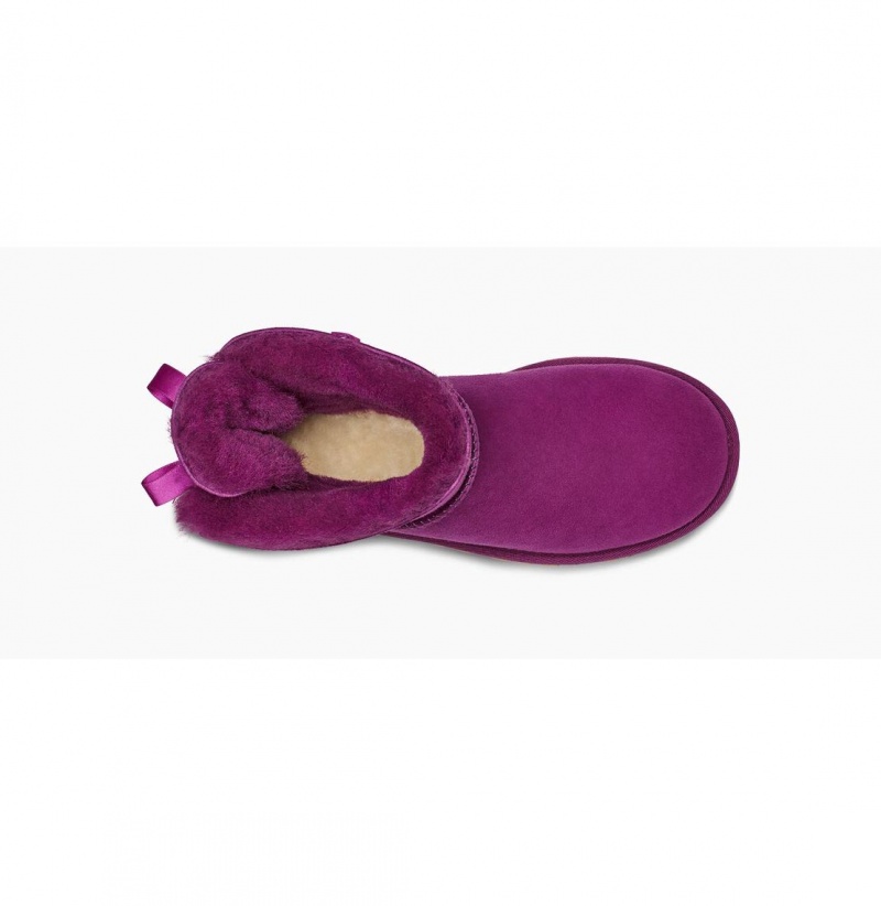 UGG Mini Bailey Bow II Čižmy Z Ovčej Kože Damske Nachový | SK-396TDQIGO