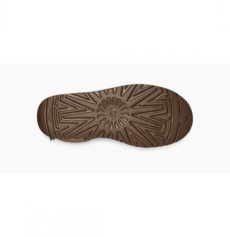 UGG Mini Bailey Bow II Čižmy Z Ovčej Kože Damske Hnede | SK-135FTBAPE